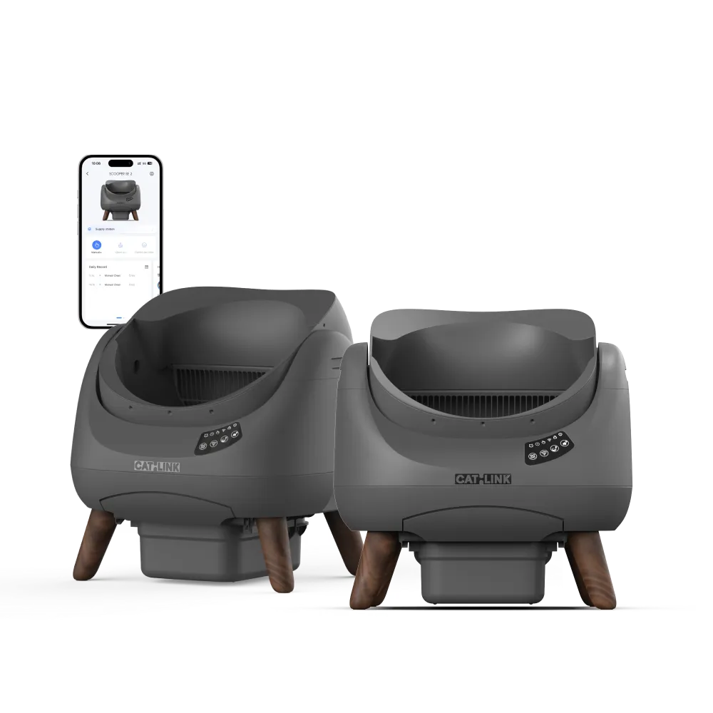 CATLINK Self-Cleaning Litter Box - Scooper Open-X (Multi-Cat)Double Set