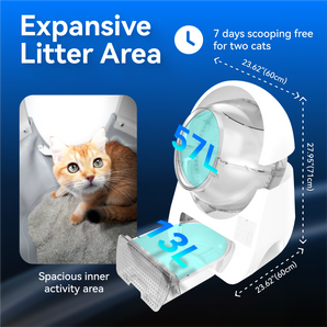CATLINK AI 5GHz Camera Self Cleaning Litter Box - Scooper Pro Ultra Double Set