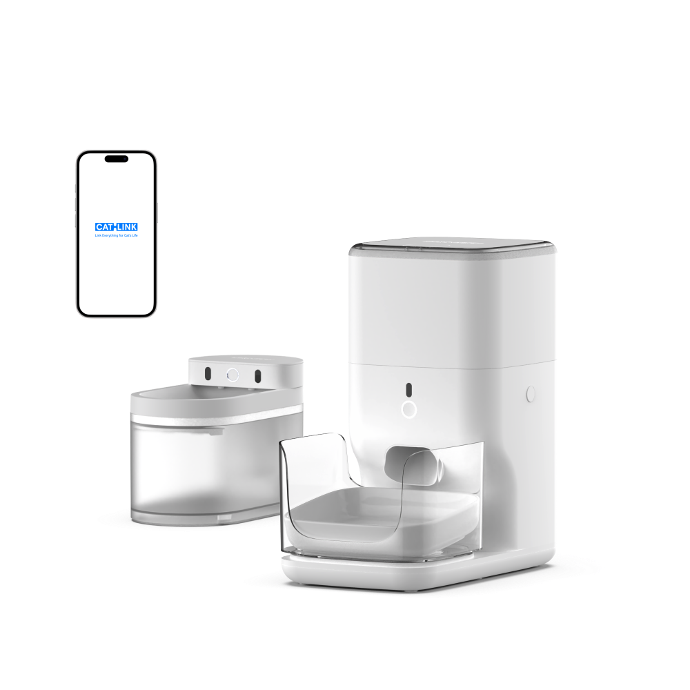 CATLINK Feeding and Drinking Set - Fresh 2 & AI Water Fountain