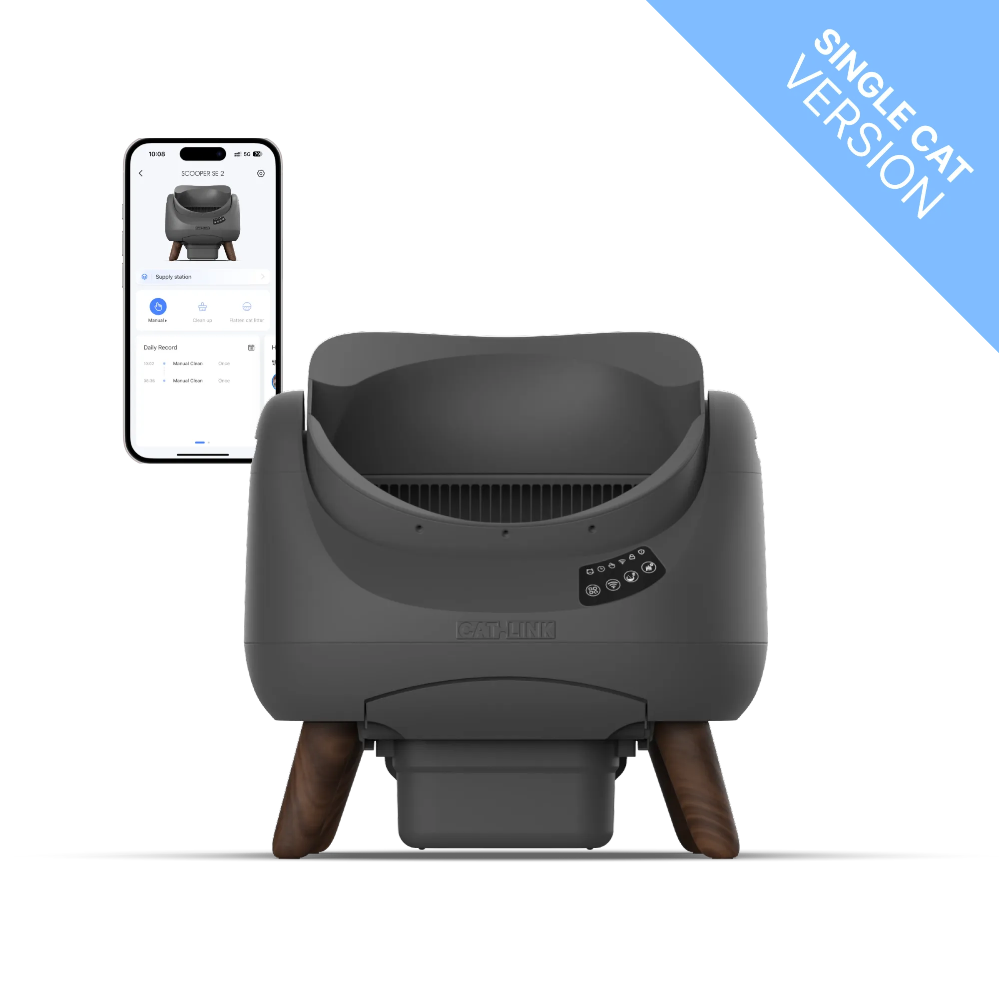 CATLINK Self-Cleaning Litter Box - Scooper Open-X (Single-Cat)