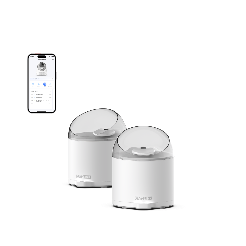CATLINK Wireless Pump & Ultra-Filtration Water Fountain - PURE 2 Double Set