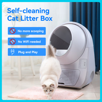 CATLINK Self Cleaning Litter Box Scooper Young Pro-X Set - Litter Box, Stair, Waste Bags, and Filter