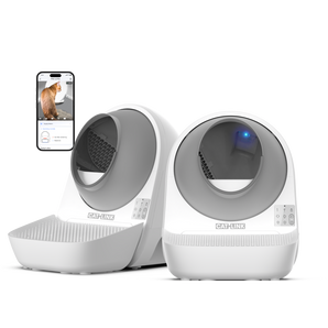 CATLINK AI 5GHz Camera Cat Litter Box - Scooper Pro Ultra Ramp Double Set