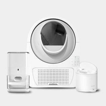 CATLINK EcoSystem Set Luxury Pro-X - Litter Box, Feeder and Water Fountain